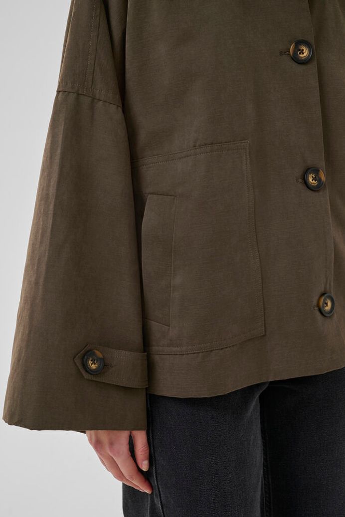 My Essential Wardrobe LyonMW OS Short jacket - major brown