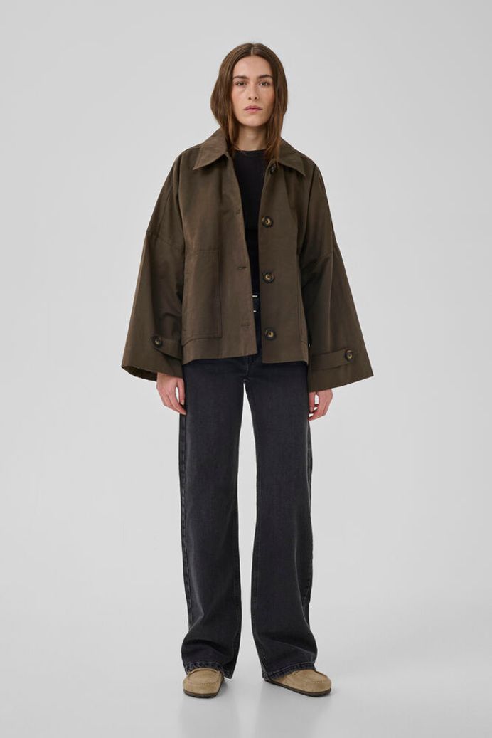 My Essential Wardrobe LyonMW OS Short jacket - major brown