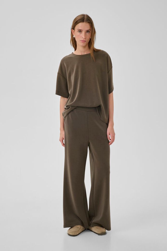My Essential Wardrobe MWHelle Wide pant - major brown