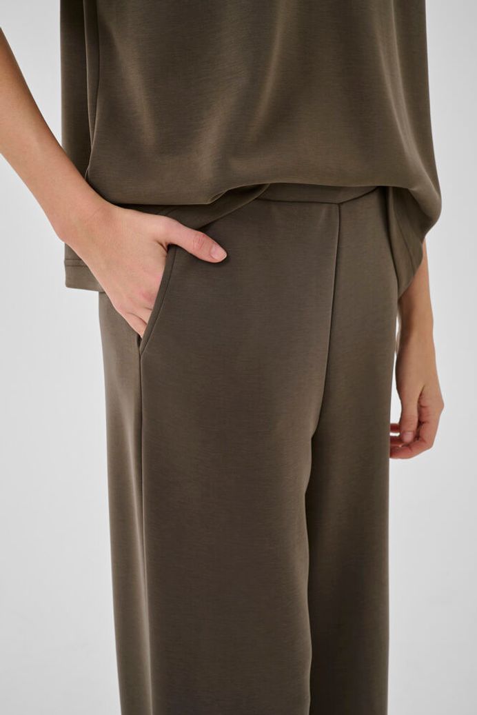 My Essential Wardrobe MWHelle Wide pant - major brown