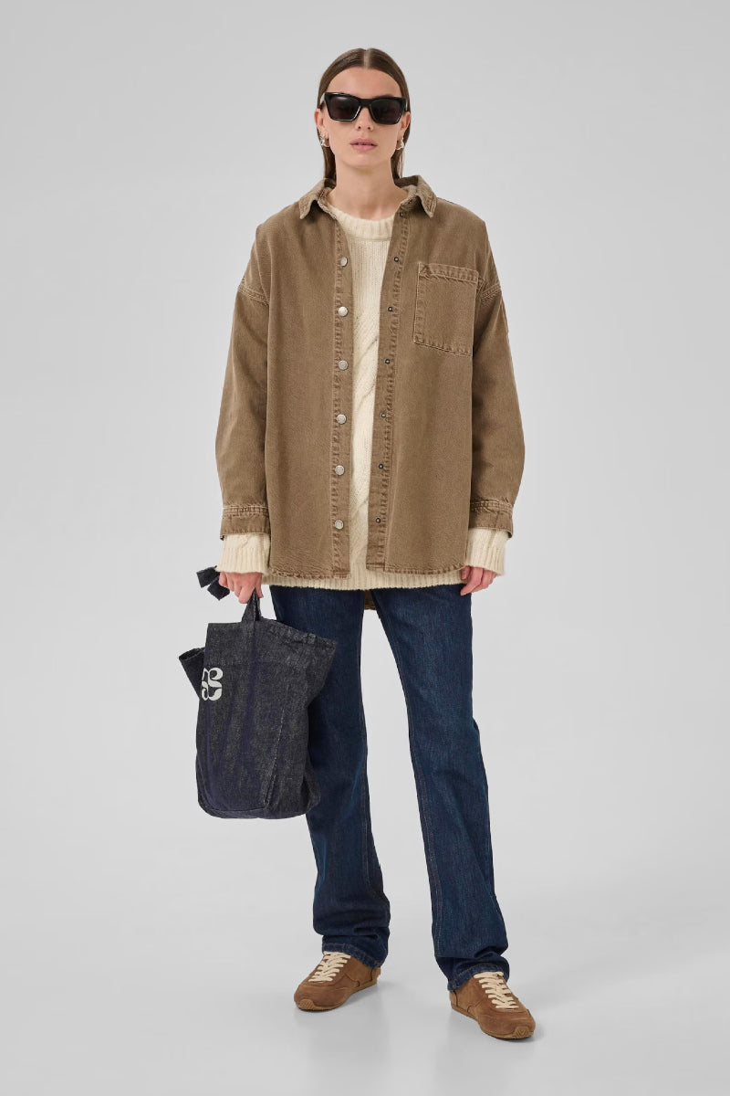 My Essential Wardrobe MWMalo 175 Shirt - tobacco brown washed