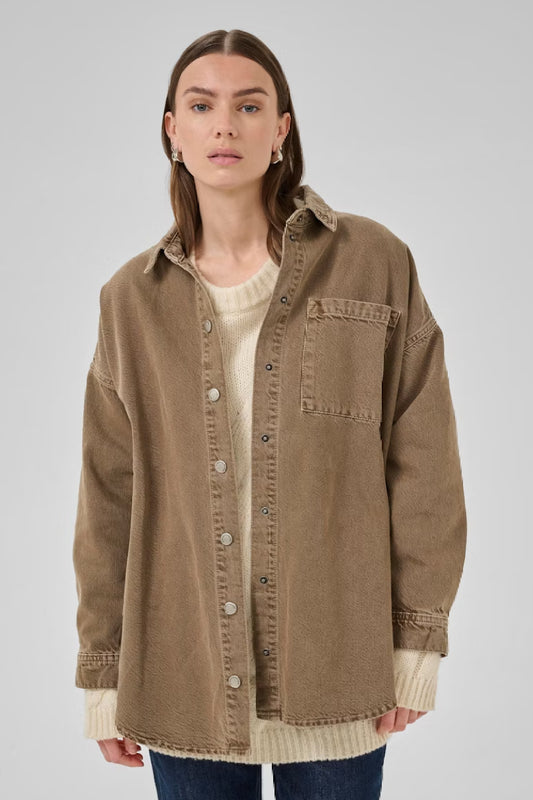 My Essential Wardrobe MWMalo 175 Shirt - tobacco brown washed