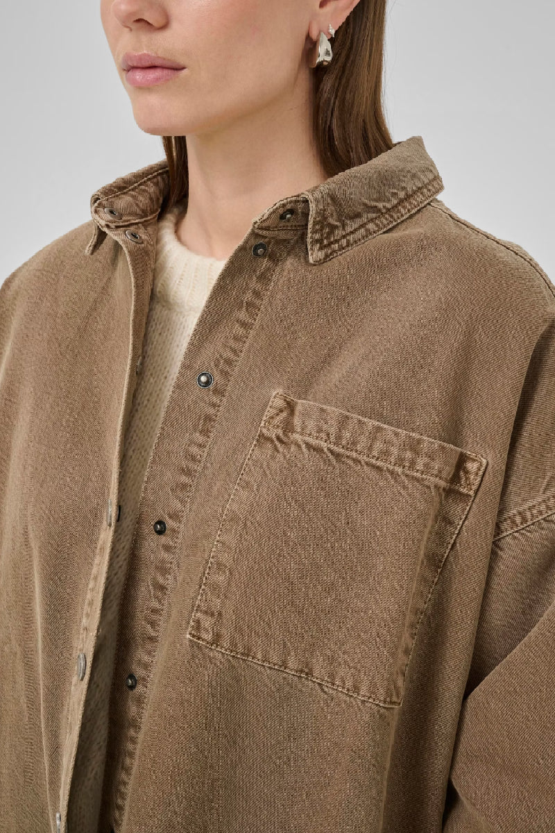 My Essential Wardrobe MWMalo 175 Shirt - tobacco brown washed