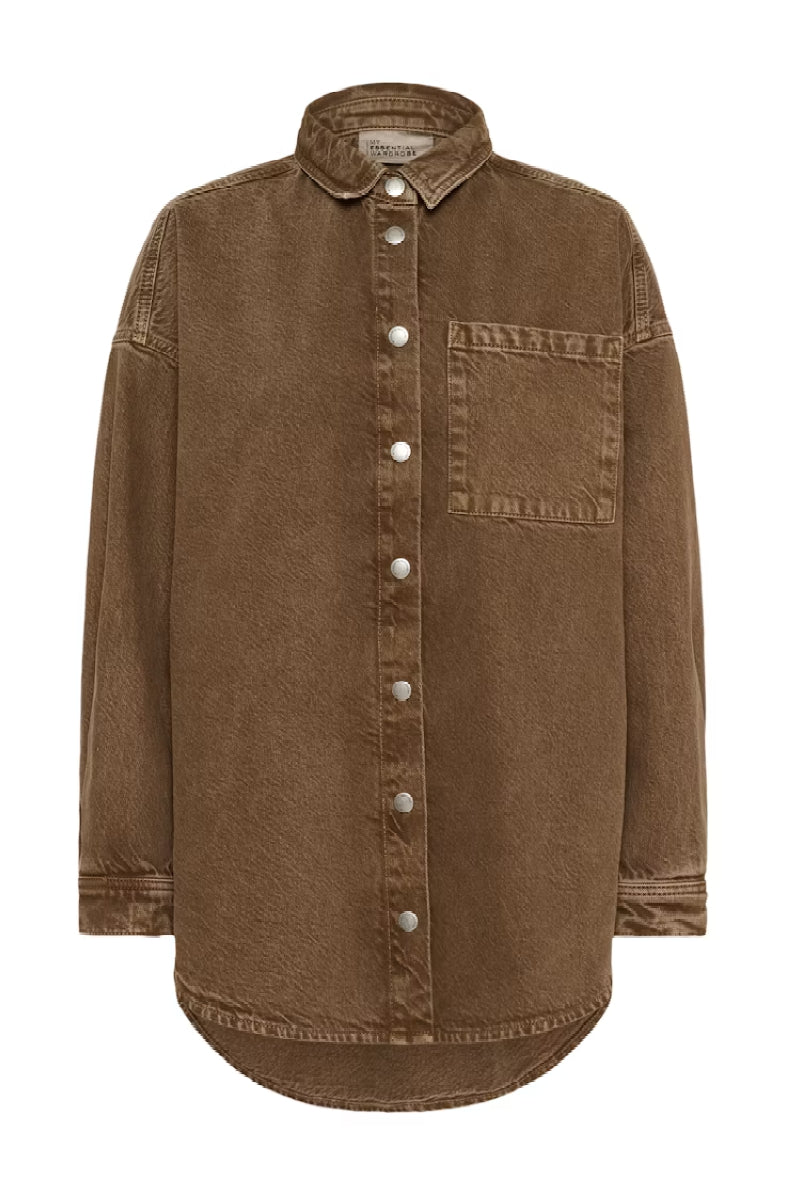 My Essential Wardrobe MWMalo 175 Shirt - tobacco brown washed