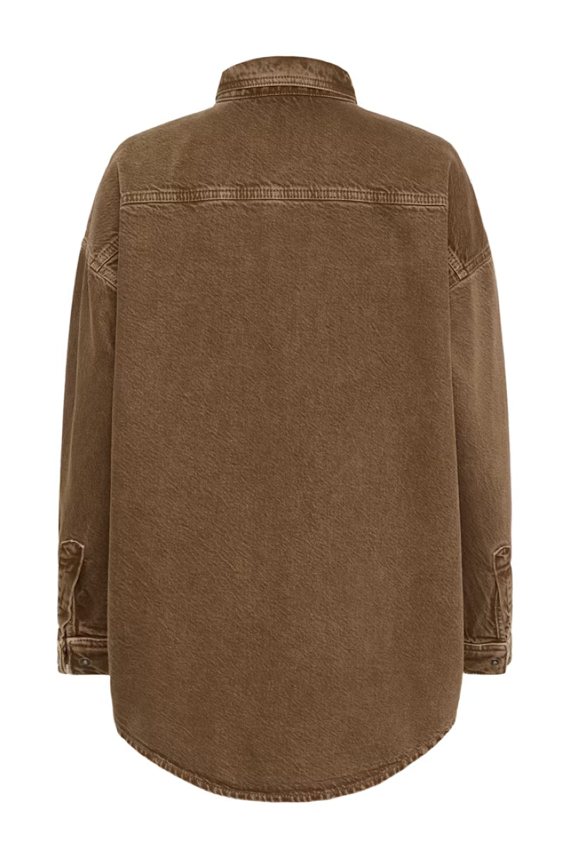 My Essential Wardrobe MWMalo 175 Shirt - tobacco brown washed