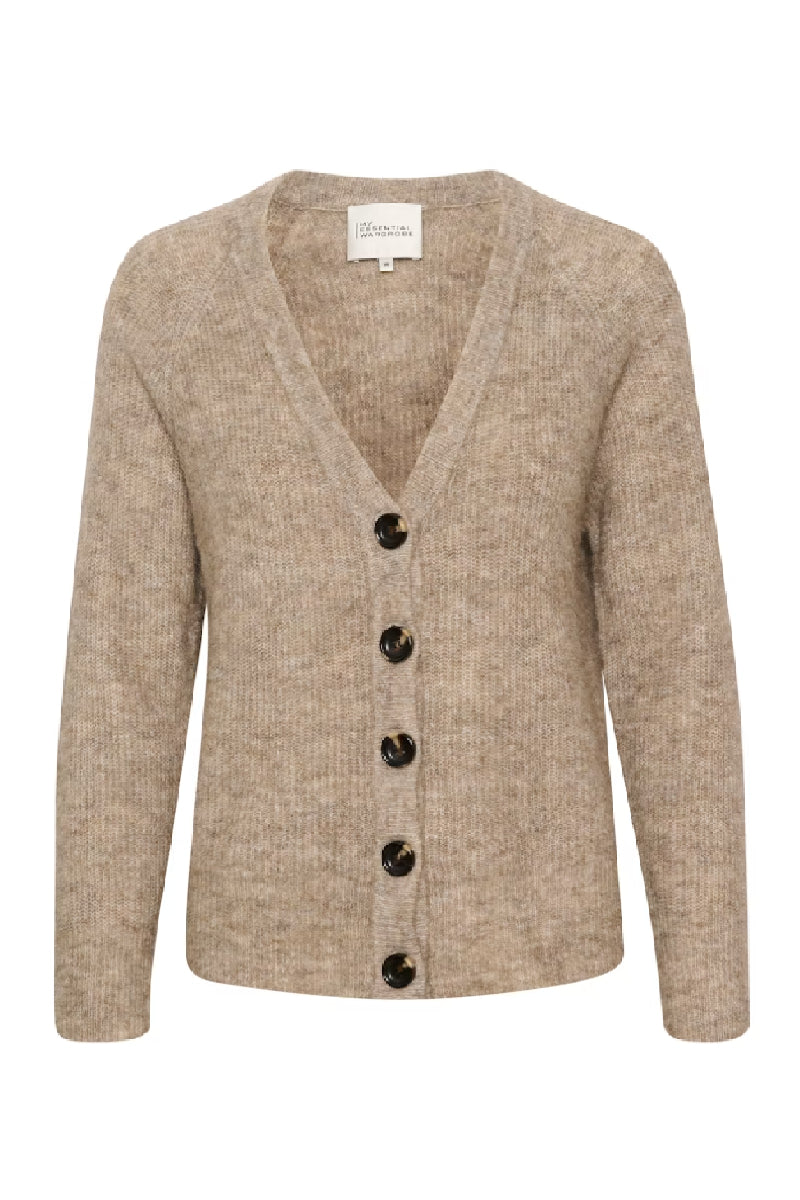 My Essential Wardrobe The Knit Cardigan 04 - dune melange