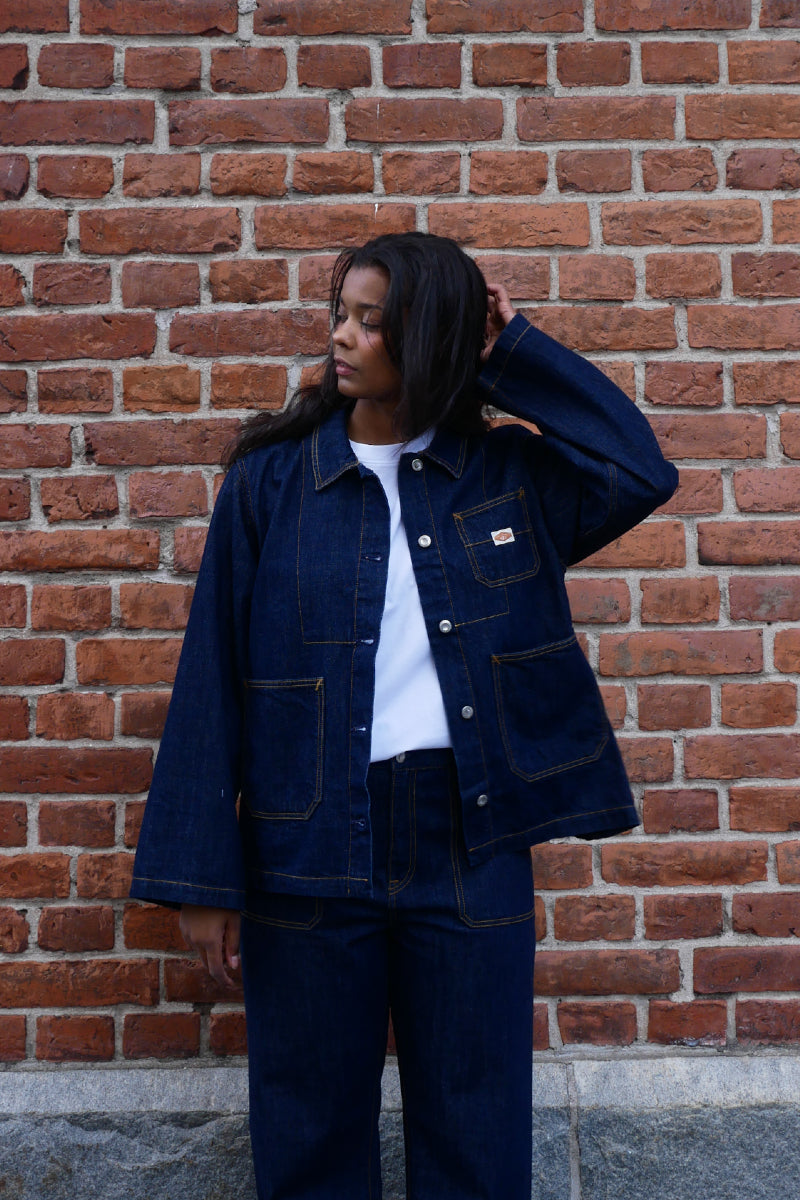 Nudie Ada Workwear Denim Jacket - dark blue