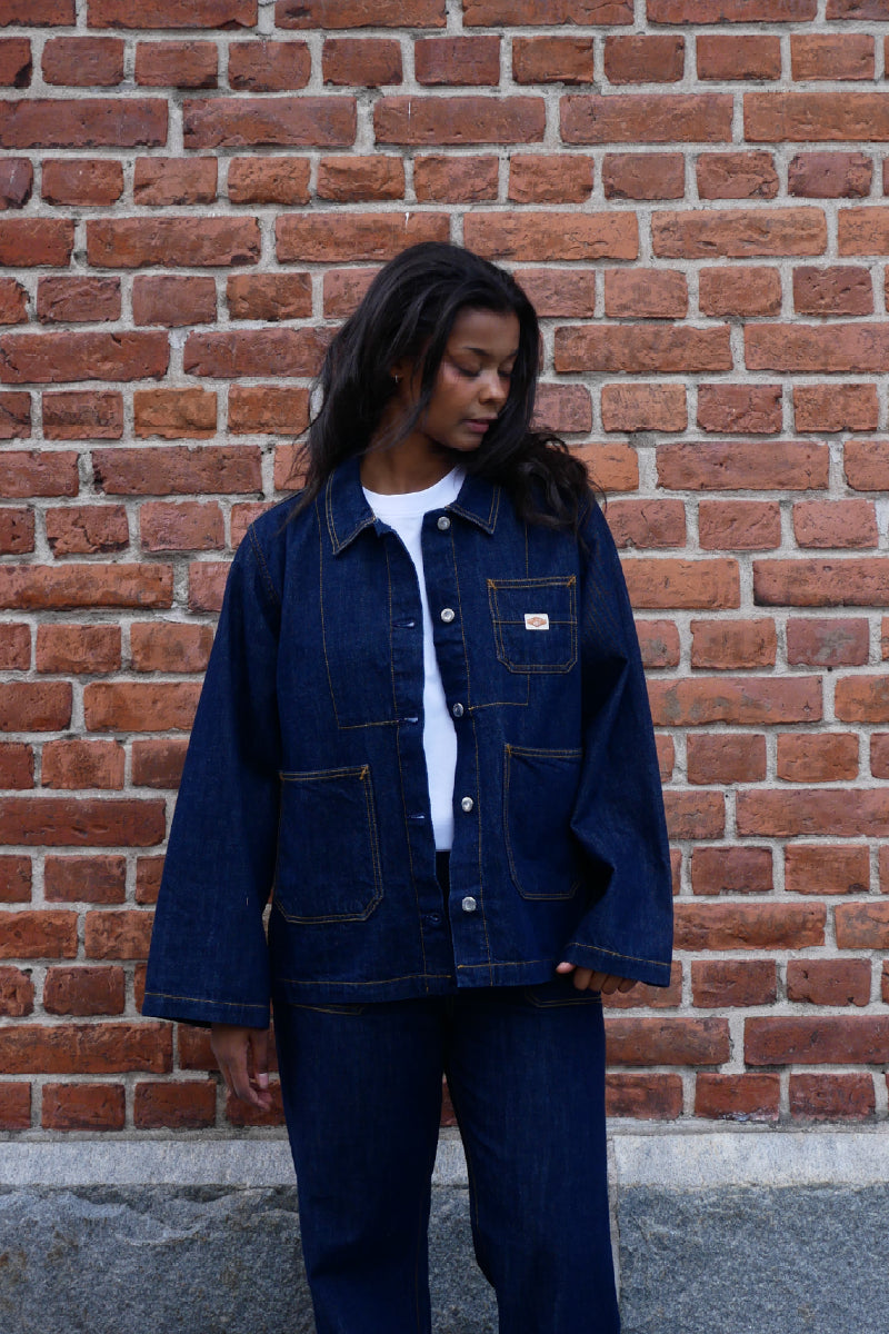 Nudie Ada Workwear Denim Jacket - dark blue