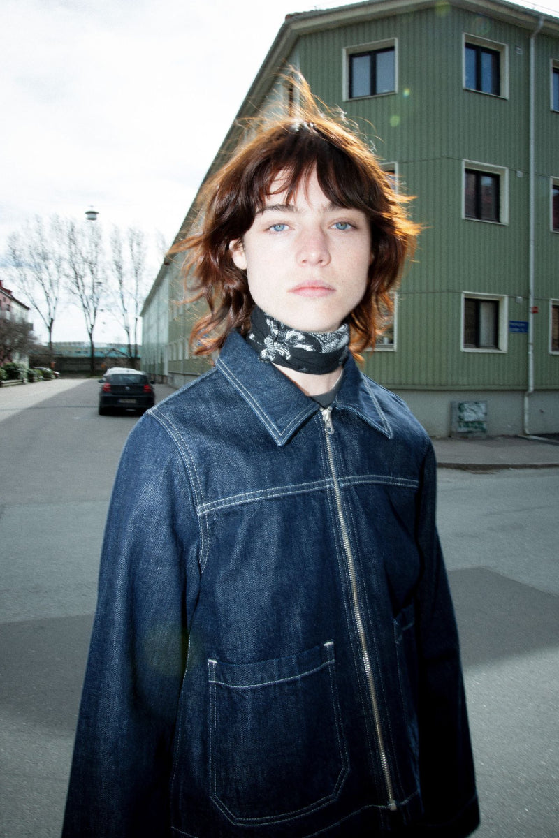 Nudie Jeans Anja Workwear Denim Jacket - Dark Blue