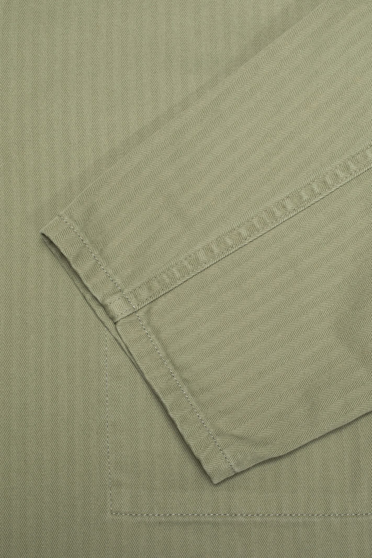 Nudie Jeans Buddy Chore Jacket Herringbone - pale green