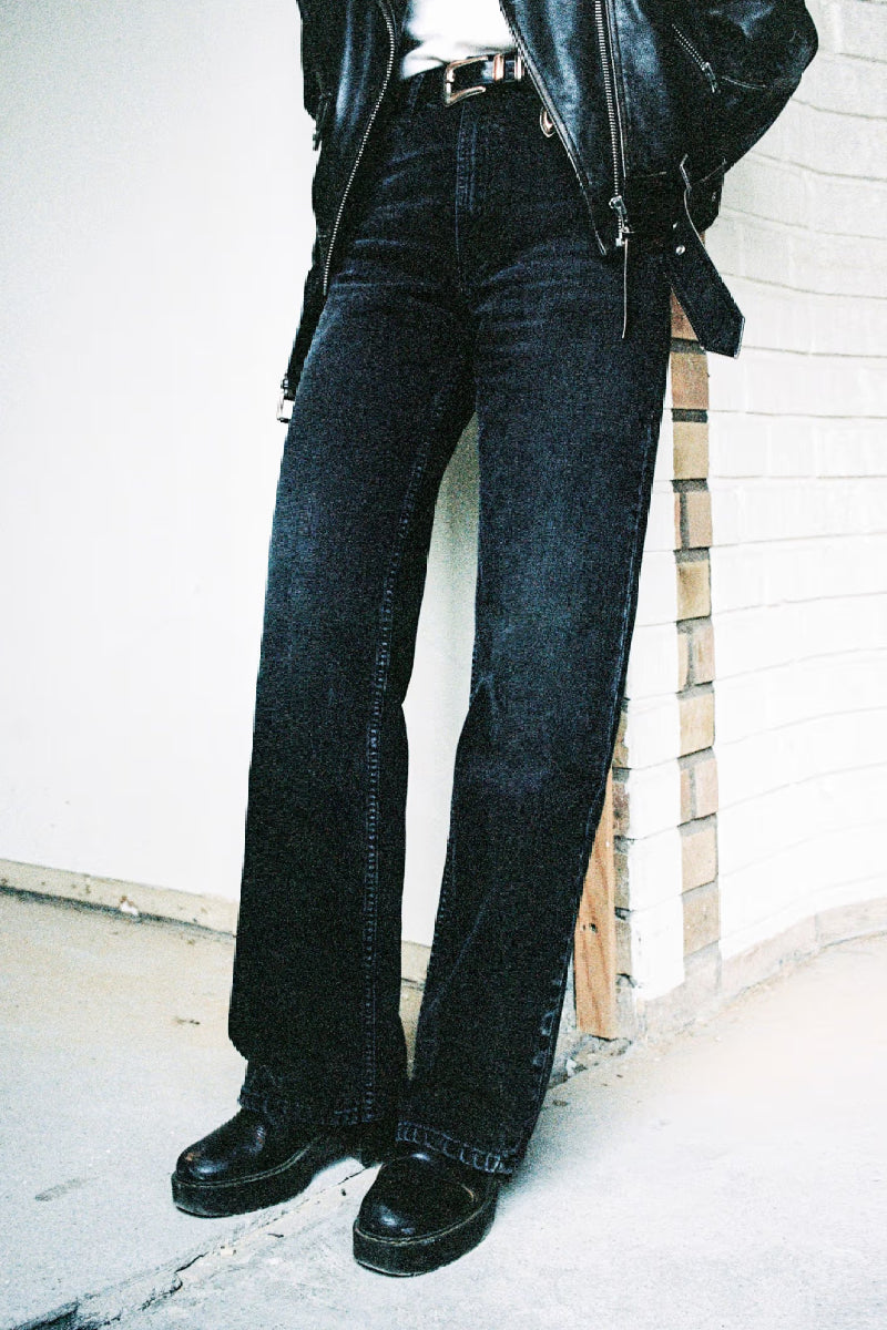 Nudie Jeans Clean Eileen - Black Crosshatch