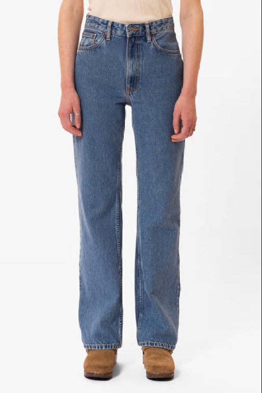 Nudie Jeans korkeavyötäröiset farkut