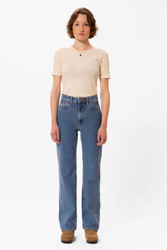 Nudie Jeans korkeavyötäröiset farkut