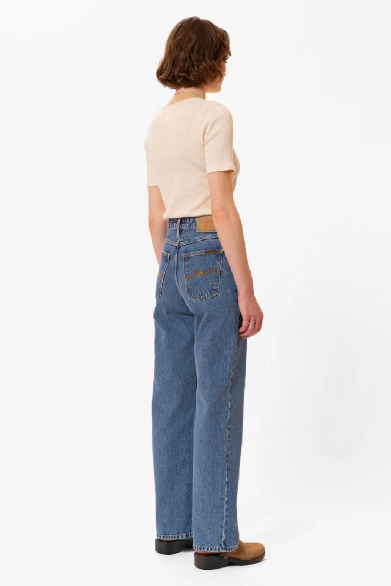 Nudie Jeans korkeavyötäröiset farkut