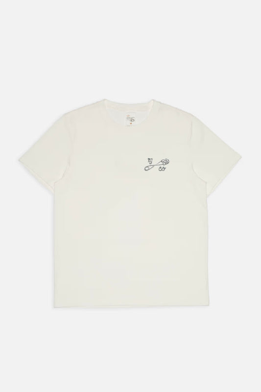 Nudie Jeans Roy NJCO Pin T-Shirt - chalk white