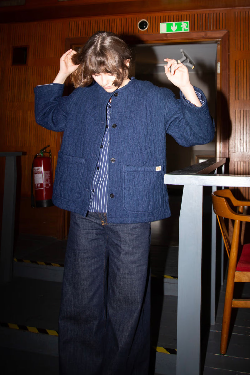 Nudie Jeans Sandra Jacket - indigo quilt