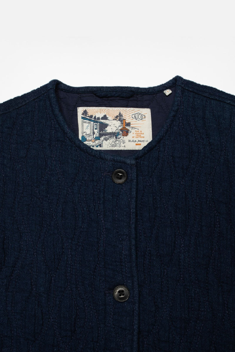 Nudie Jeans Sandra Jacket - indigo quilt