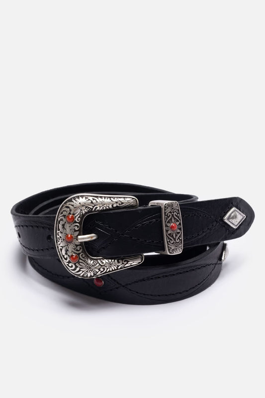 Nudie Western Embellished belt - black