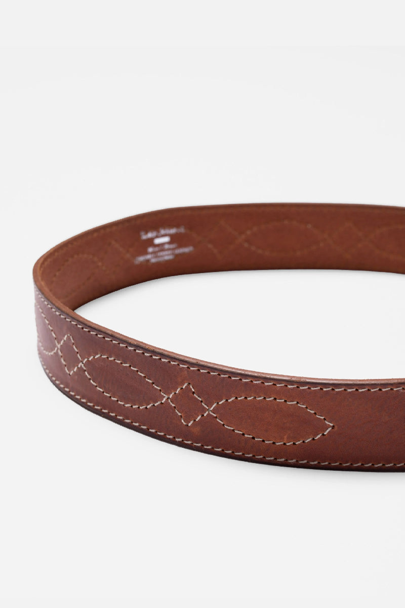 Nudie Western Ranch belt - toffee brown