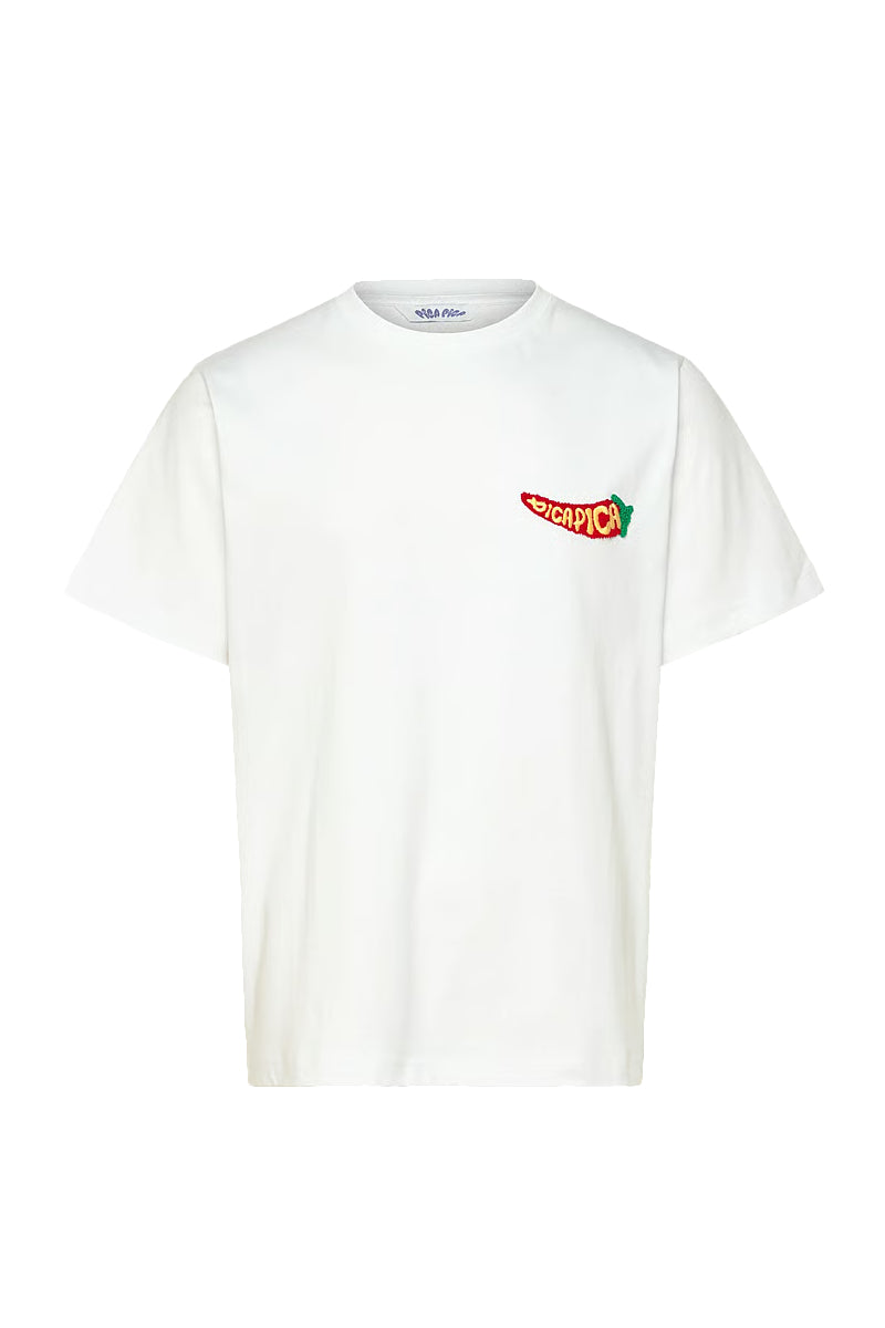 valkoinen unisex t-paita