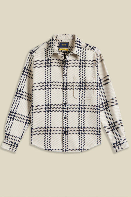 Portuguese Flannel Upper Overshirt - ecru