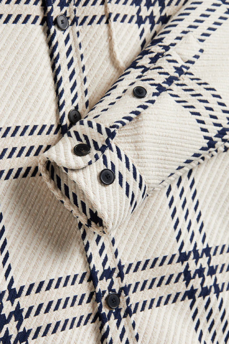 Portuguese Flannel Upper Overshirt - ecru