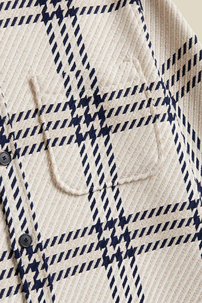 Portuguese Flannel Upper Overshirt - ecru