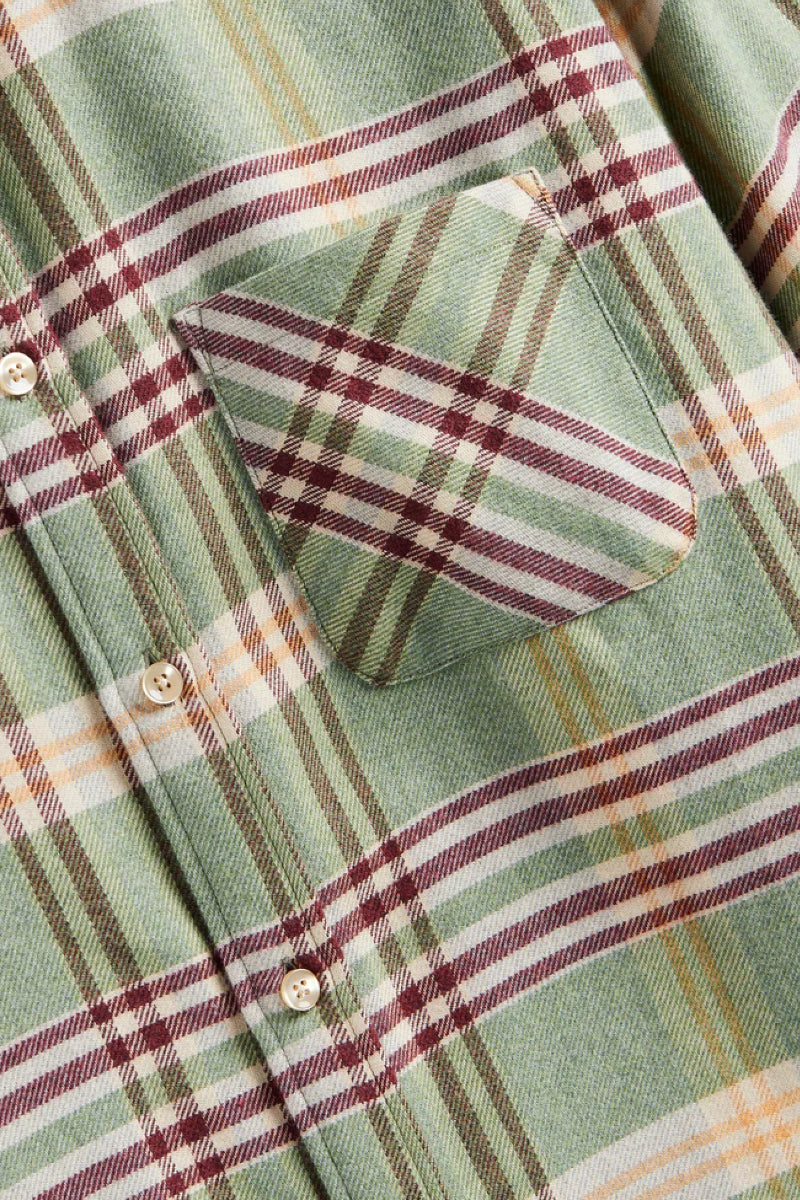 Portuguese Flannel Bottom kauluspaita - vihreä/beige