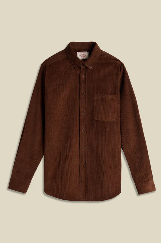Portuguese Flannel Lobo 2.0 kauluspaita - brown