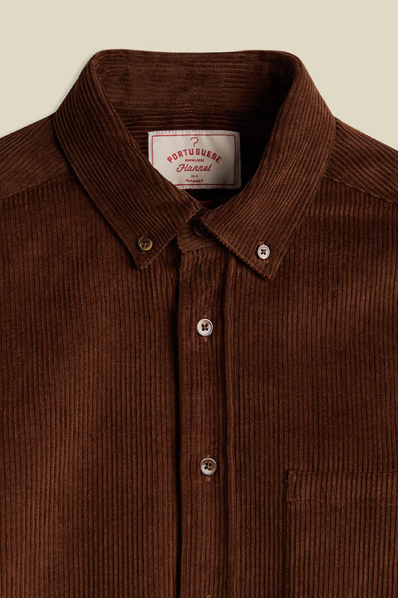 Portuguese Flannel Lobo 2.0 kauluspaita - brown