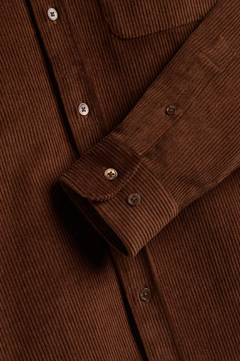 Portuguese Flannel Lobo 2.0 kauluspaita - brown