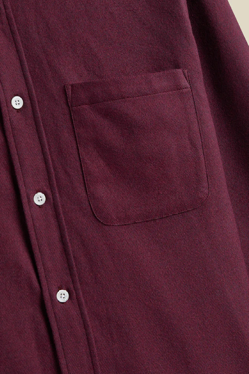 Portuguese Flannel Teca kauluspaita - bordeaux