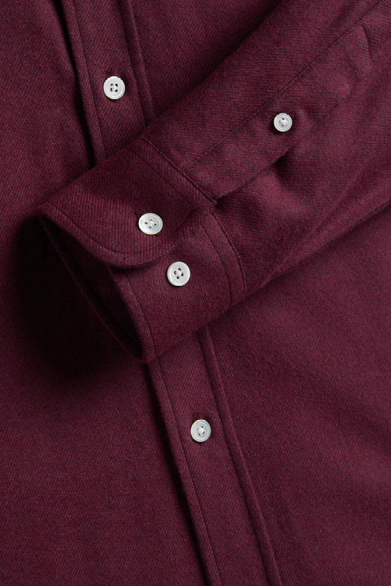 Portuguese Flannel Teca kauluspaita - bordeaux