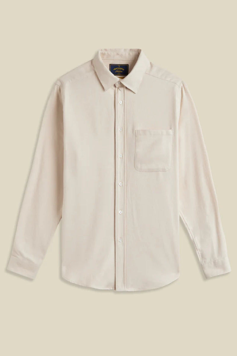 Portuguese Flannel Teca kauluspaita - ecru