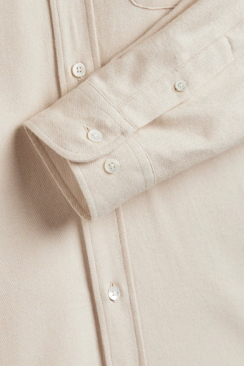 Portuguese Flannel Teca kauluspaita - ecru