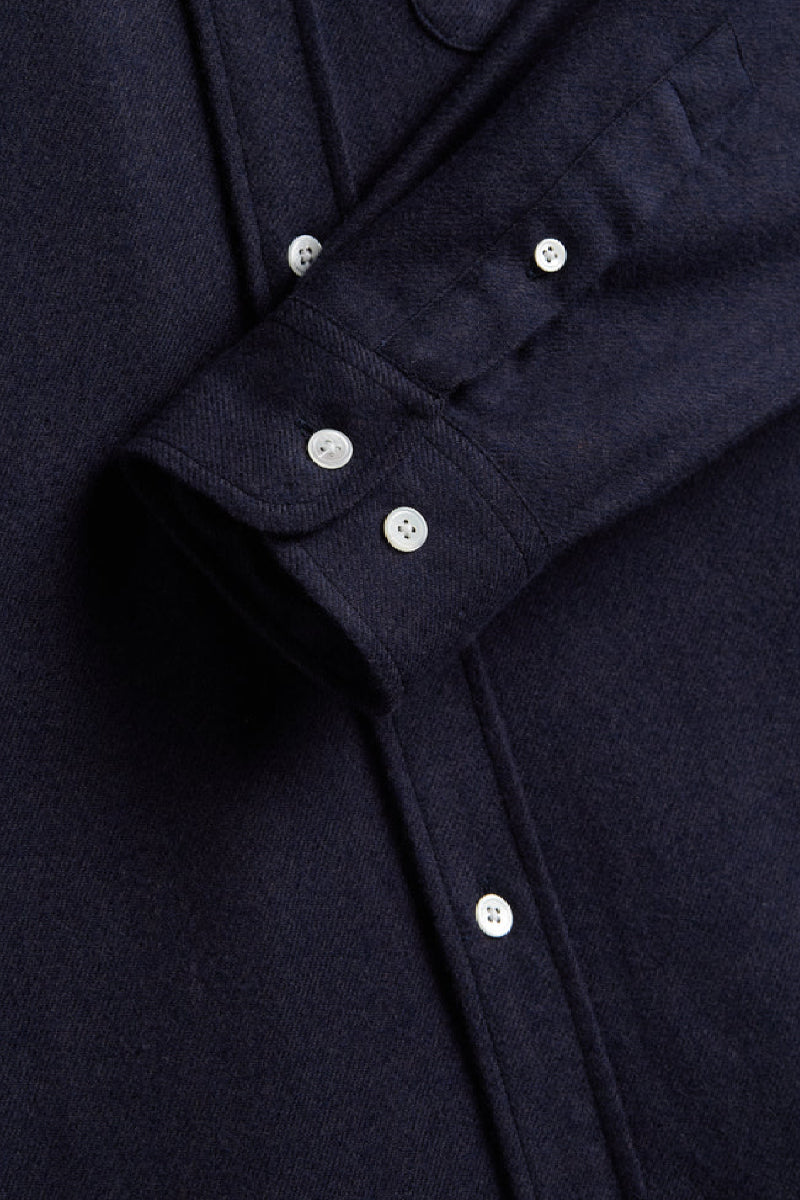 Portuguese Flannel Teca kauluspaita - navy