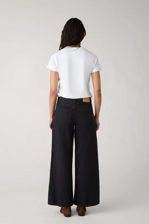 Saburo Jeans Wide Leg Jeans - black rinsed