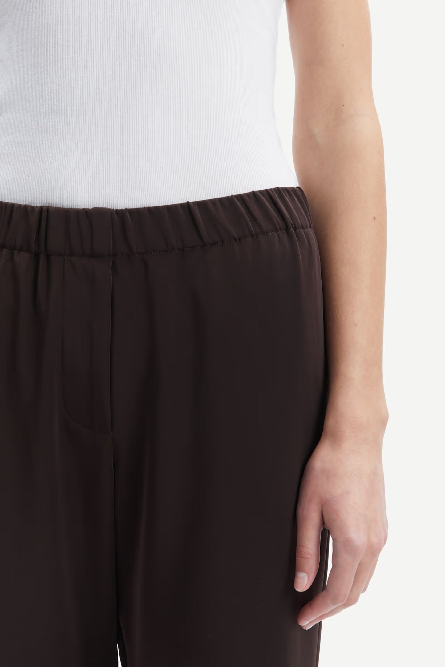 Samsøe Samsøe Hoys Straight pants - mole