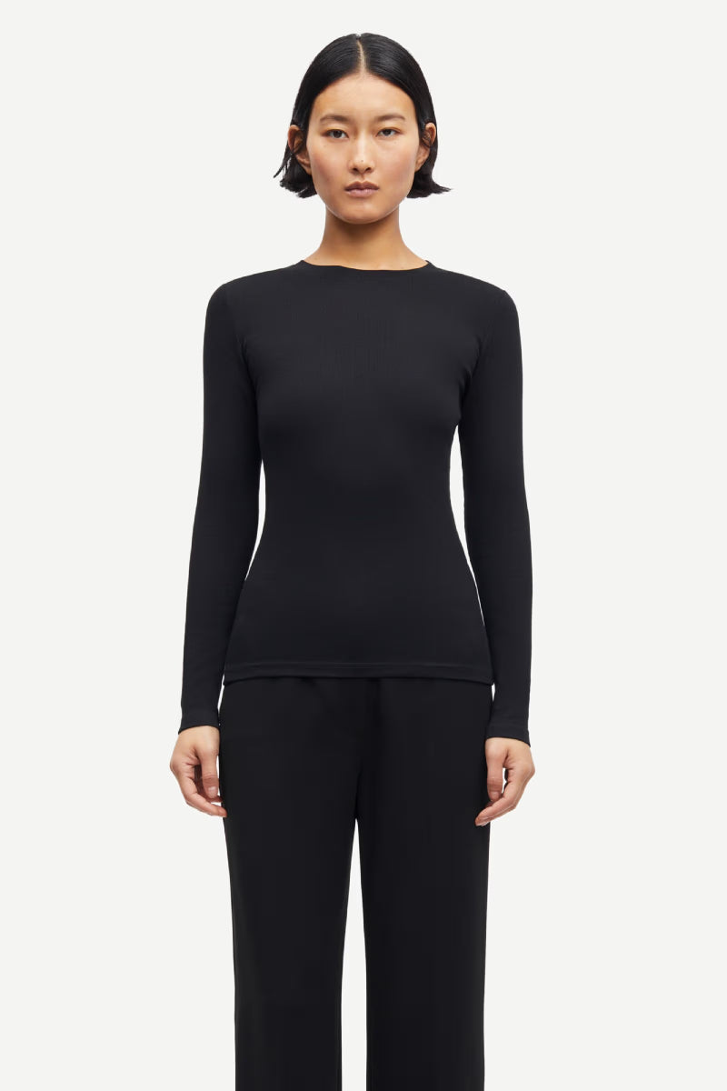 Samsøe Samsøe Alexa ls shirt - black