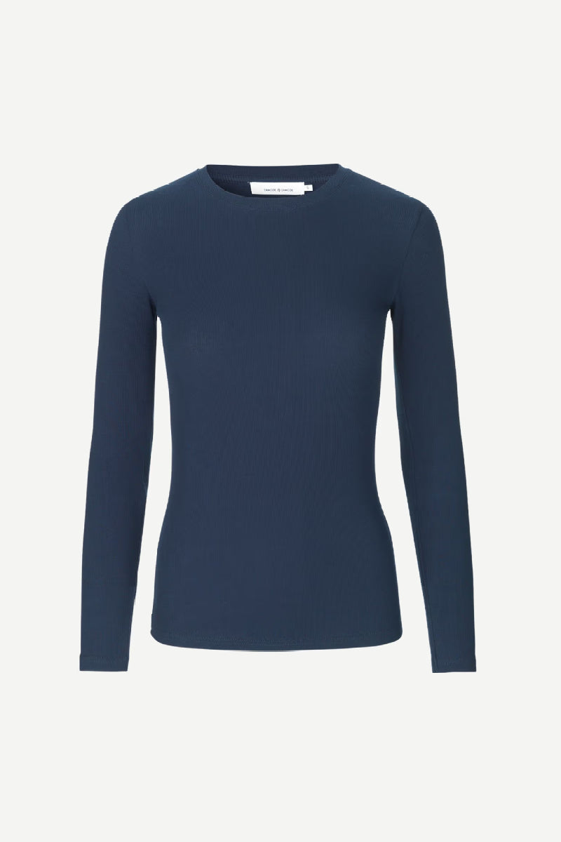 Samsøe Samsøe Alexa ls shirt - Night Sky