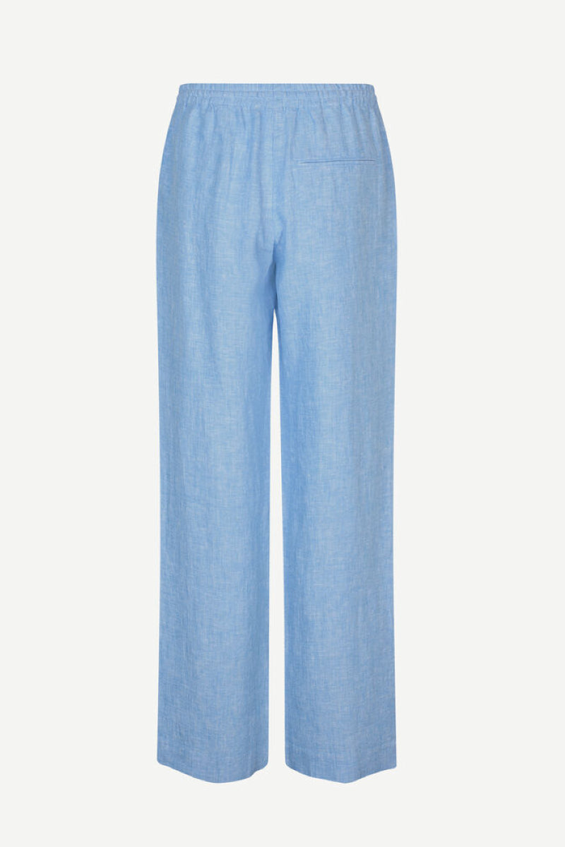 Samsøe & Samsøe Hoys String trousers - Mid blue