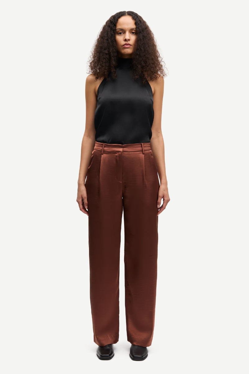 Samsøe Samsøe Saagnete trousers - Tortoise Shell