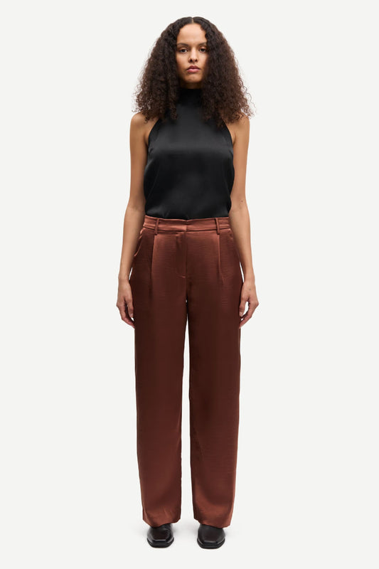 Samsøe Samsøe Saagnete trousers - Tortoise Shell
