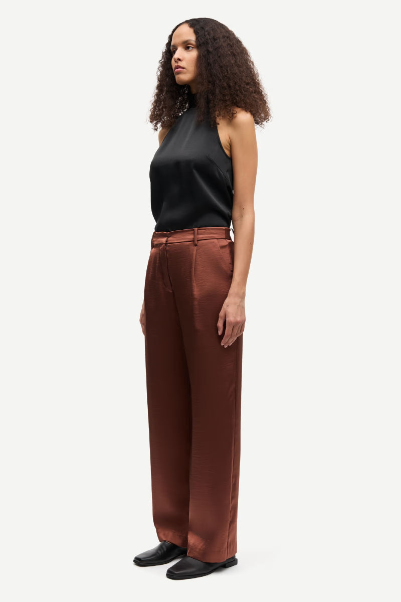 Samsøe Samsøe Saagnete trousers - Tortoise Shell