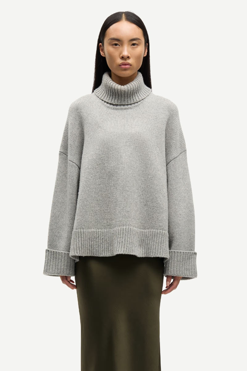 Samsøe Samsøe Sakeiku turtleneck - grey melange