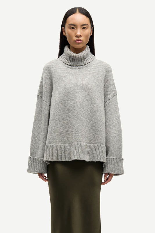 Samsøe Samsøe Sakeiku turtleneck - grey melange
