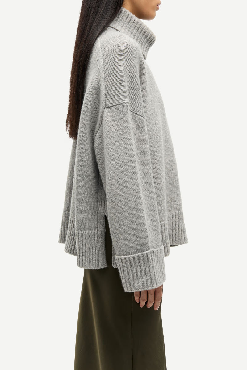 Samsøe Samsøe Sakeiku turtleneck - grey melange