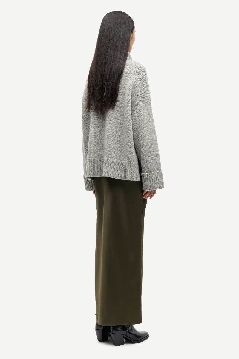 Samsøe Samsøe Sakeiku turtleneck - grey melange