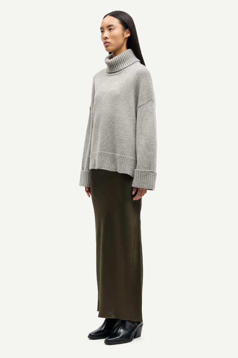 Samsøe Samsøe Sakeiku turtleneck - grey melange
