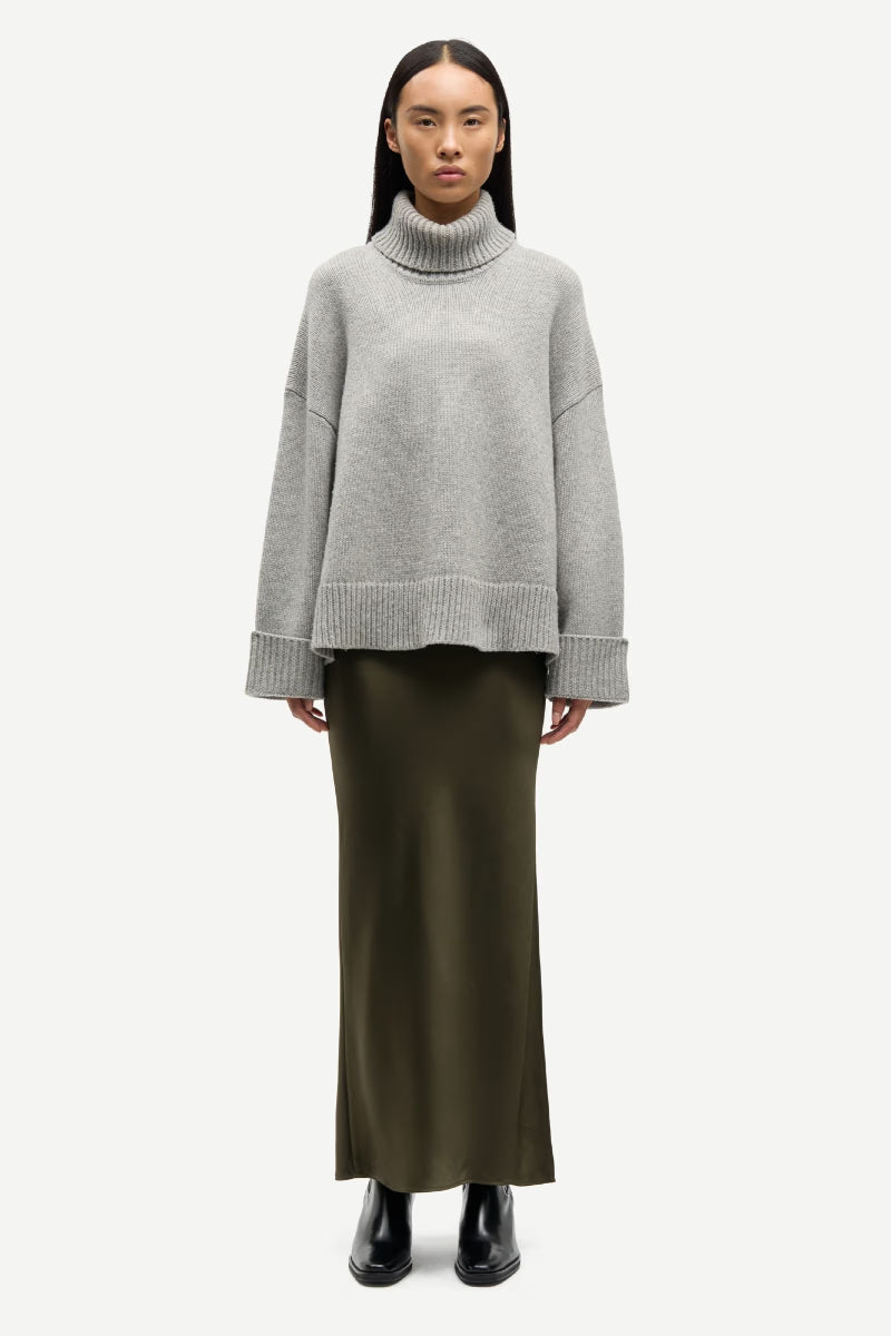 Samsøe Samsøe Sakeiku turtleneck - grey melange